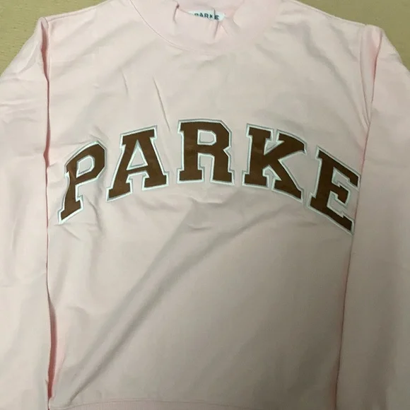 Parke Varsity Logo Relaxed-Fit Mock Neck Pullover size XXL